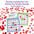 QUIZMO Bingo Style Math Game - Multiplication & Division - 2 Game Modes for Ages 8+ - Teach Basic Mathematics