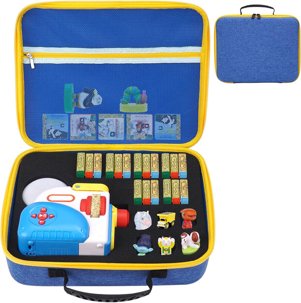 MGZNMTY Storage Case for Little Tikes Story Dream Machine Books, Blue Travel Box for Kids Toddler Toys Gifts