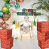 Mototo 16 Pieces 11.8 Inch Video Game Brick Boxes - Red Brick Party Favor Box for Comic Theme Party Decorations