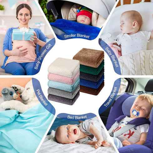 10 30 40 Inch Peryiter Pieces Baby Fuzzy Blankets x Toddler Soft Throw Blankets Warm Newborn Receiving Infant Blanket