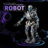 BRICK HAMBURG 692PCS Set3D Mechanical Skeleton Robot Building Block Poseable Model with LED Light, Movable Linkage