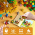 100PCS Set, 3 4 5 6 7 8 9 10 11 12 idoot Magnetic Building Blocks Farm Themed Kids Magnetic Cube STEM Toys, Montessori