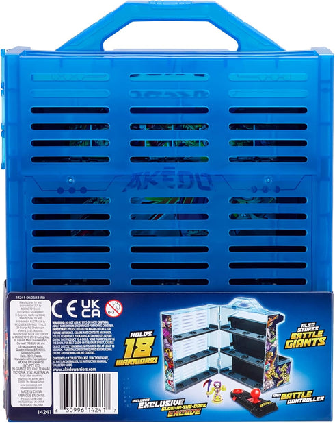 Akedo Ultimate Arcade Warriors Collector Case Mini Battling Action Figures - Multicolor for Ages 6+