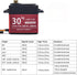 Readytosky Digital 30KG Servo - 360 Degree High Torque Metal Gear Servo Motor with 25T Servo Horn for RC Car Robot
