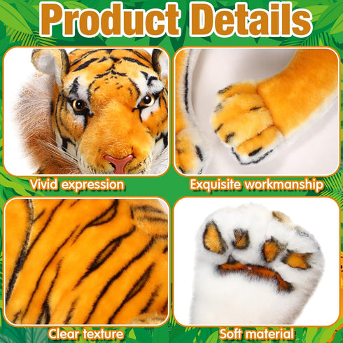 27 Inch Syhood Large Tiger Stuffed Animal Plush Giant Tiger Toy, Suitable for Birthday Gifts