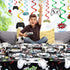 WERNNSAI 2 Pack Video Game Table Cloth, Gamer Birthday Decorations, Gaming Table Cover for Boys Kids, 54'' x 108''
