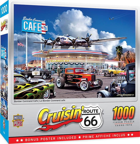 MasterPieces 1000 Piece Jigsaw Puzzle - Bomber Command Café for Adults, Family, or Youth - 19.25"x26.75"