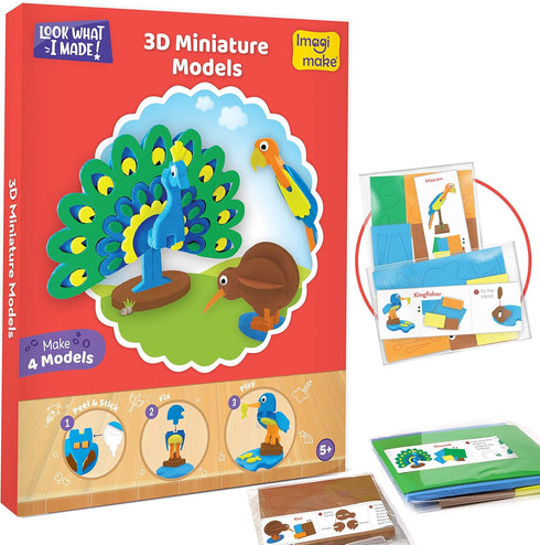 5-in-1 15+ 4-8 5 7 6-8 6 Imagimake Awesome Craft Kit | Includes Projects | Crafts for Kids Ages | to Year Old Girl