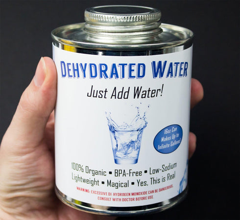 Witty Yeti Dehydrated Water 16oz Can, New Formula! Essential Camping Supply, Funny Gag Gift for Men & Women.