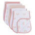 5pc Ely's & Co. Baby Burp Cloths - Hourglass Shape with Extra Absorbent - Baby Bibs & Burp Cloths Baby Girl and Baby