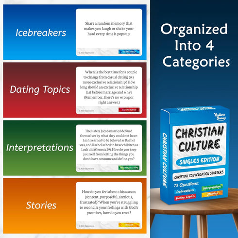 Christian Culture (Singles Edition) - Conversation Starters for Meaningful Discussion Between Christian Singles