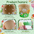 JYNTERPLAY 18 Pack 18 108 Spring Garden Paper Pot Craft Kit Include Pcs Paper Mache Pots and Pcs Adhesive Foam Stickers