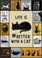 BBOLDIN Funny Cat Puzzles for Adults 1000 Pieces, Cute Kitten Aesthetic Jigsaw Puzzle,
