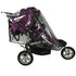 EZTongPin Rain Cover for Double Stroller,Universal Size Weather Shield for Side by Side Double Baby Stroller.