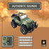 Lollipop United States Army Friction Powered 1/16 Model Off Road Vehicle with Light & Sound
