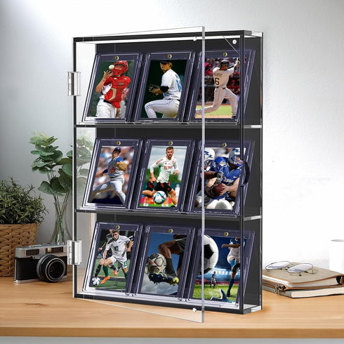ToBeAce 130pt 30ct Magnetic Card Holders, One Card Touch Holder for Trading Cards, Baseball Card Protectors Hard