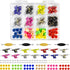 14Pcs Multicolour Trucks 48Pcs Wheels 60Pcs Screws & 30PCS Nuts & 4PCS