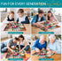 VoYouTwo 300 8-10 10-12,Funny Nights,20.5x15 Piece Puzzles for Adults, Dogs Kittens on The Sofa at Play Puzzle