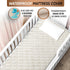380 Crib Luxury Quilted Organic Mattress Protector Pad - Certified Organic Cotton, Waterproof Skin-Friendly Breathable