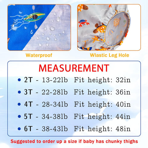 Max Shape Waterproof Rubber Training Underwear for Toddlers,Toddler Plastic Potty Training Underwear Toddler Rubber