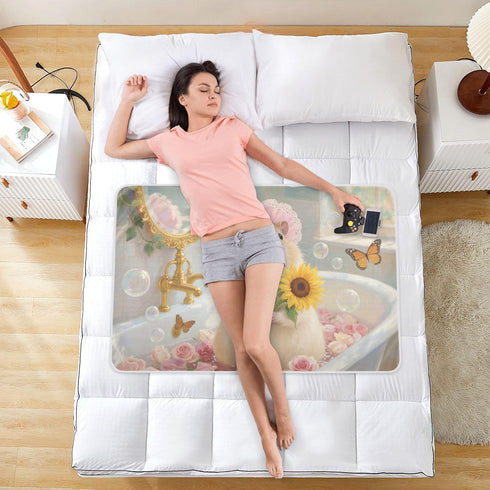 siphylline 52" 34" Cartoon Hamster Bathtub Extra Large Resuable Toddler Mattress Pads Highly Absorbent Potty Training