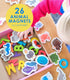 Curious Columbus Toddler Magnets – 52 Animal Fridge Magnets with 26 ABC Letters for Kids