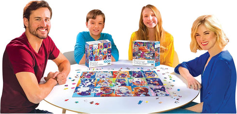 RoseArt - Puzzle Collector - Happy Dawgs, 1000 Piece Jigsaw Puzzle