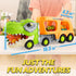 2-4, 6 2 3 4 5 JOYIN Dinosaur Toys for Kids Toddler Boy Toys, Dinosaur Carrier Truck with Rubber Car Vehicles, Easter