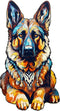 Wooden Puzzles for Adults - German Shepherd Wooden Jigsaw Puzzle - Unique