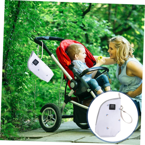 Settings Sosoport Portable USB Milk Warmer Three Temperature Insulated Bottle Bag for Boy Girl Travel-Friendly Design