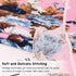 DRESHOW BQUBO Newborn Floral Receiving Blanket with Headbands or Hats, Toddler Warm Shower Gift