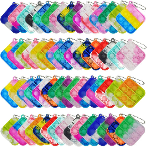 Clanam 120 Pcs Mini Pop Fidget Toys Bulk for Kids Party Favors, Bubble