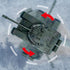 Glorryearst 1:28 9 RC Tank Scale Channel Remote Control Toy with Realistic Sounds and Lights,Radio Control Military