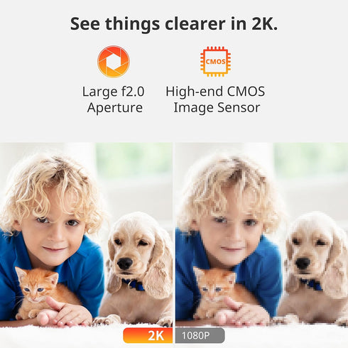 SwitchBot 2K 3MP 2.4G 2 360 256G Security Indoor Camera - Pan/Tilt Cam for Baby Pet Monitor, Wi-Fi Plug-in, Night