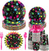 Yingzhao 180 Pcs Neon Birthday Party Supplies, Disposable Plates, Napkins, Cups, and Cutlery for 30 Guests