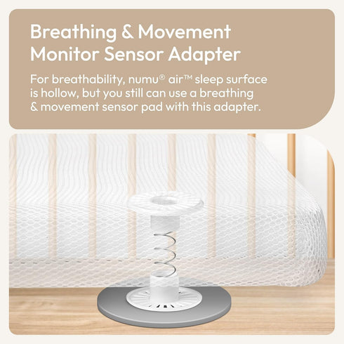 NUMU Adapter for Breathing/Motion Monitors, Between Crib Mattress and Monitor’s Sensor Pad