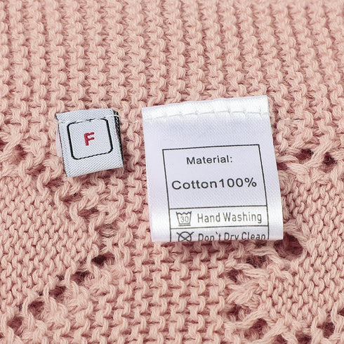 100% 40x30 Inch mimixiong Cotton Neutral Baby Blanket Knit Cellular Receiving Crib Nursery Swaddling Blankets