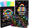 VVSBPL Scratch Art Crafts Kit for Kids 2 Pack Rainbow Scratch Paper Notebooks