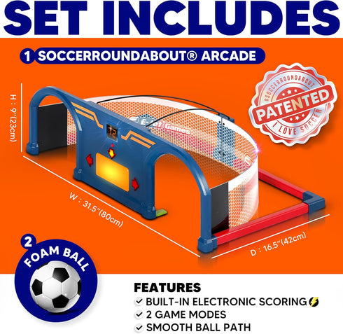 Soccer Trainer Ball Set, Roundabout Sport Games for Foot-Eye Coordination and Agility Training