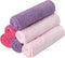 6 Pack Baby Girl Washcloths Bulk for Newborn, Extra Soft Face Bath