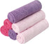 6 Pack Baby Girl Washcloths Bulk for Newborn, Extra Soft Face Bath