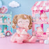 2-4 Gloveleya Baby Doll Baby Girl Gifts Plush Curly Kids Girl Toys with Love Toys for Ages Toddler Toy Pink