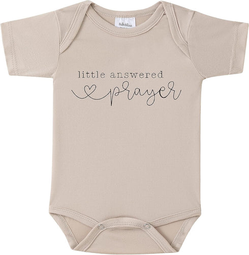Pregnancy Announcement for Grandparents Gift,Little Answered Prayer Pregnancy Announcement Outfit,Baby Announce