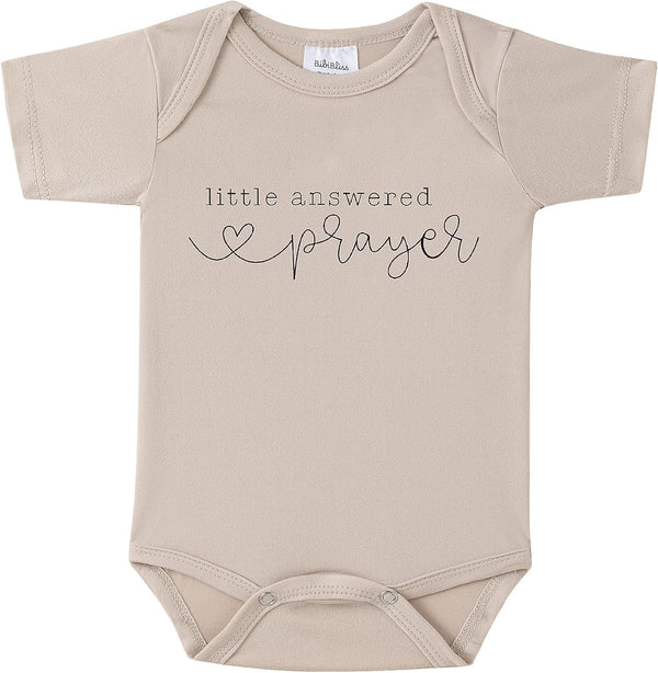 Pregnancy Announcement for Grandparents Gift,Little Answered Prayer Pregnancy Announcement Outfit,Baby Announce
