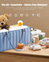2-Pack SWEET DOLPHIN Baby Diaper Caddy Organizers, Stylish Storage Baskets for Newborn Essentials, Diaper Station & Car