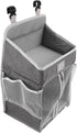 BESPORTBLE Hanging Storage Bag and Diaper Organizer for Nursery, Multi-pocket Gray Fabric