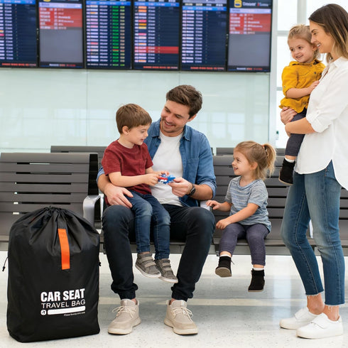 Kcicephine Car Seat Travel Bag for Airplane,Gate Check Storage Bag for Car Seat Airport,Universal Car Seat Bags