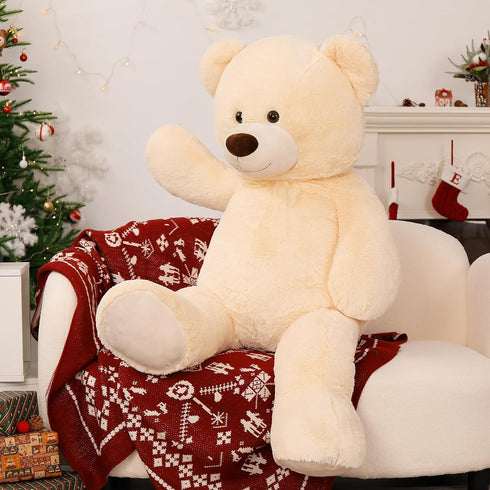 3 36 MorisMos Giant Teddy Bear Stuffed Animal ft, in Large Teddy Bear for Baby Shower Decor, Soft Big Stuffed Animal