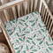 KuphiL10C Watercolor Christmas Leaves Winter Holiday Pattern Baby Sheets for Crib, Unisex Christmas