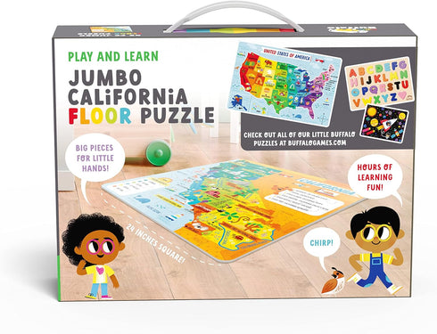 Little Buffalo State Puzzle: California - Learning & Education for Kids Ages 4 and Up